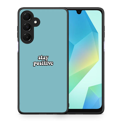 Θήκη Samsung Galaxy A16 4G / 5G Positive Text από τη Smartfits με σχέδιο στο πίσω μέρος και μαύρο περίβλημα | Samsung Galaxy A16 4G / 5G Positive Text case with colorful back and black bezels