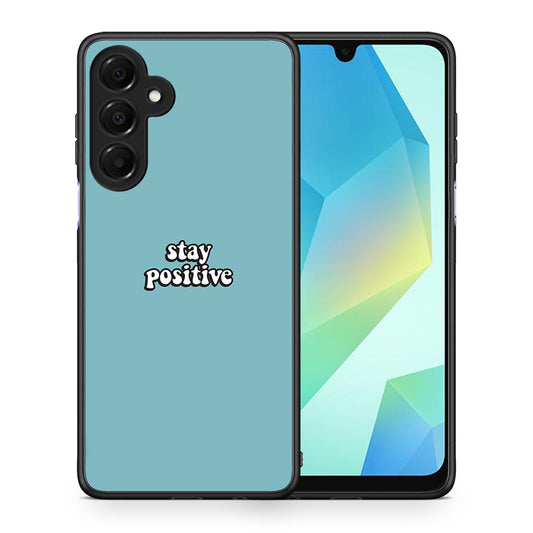 Θήκη Samsung Galaxy A16 4G / 5G Positive Text από τη Smartfits με σχέδιο στο πίσω μέρος και μαύρο περίβλημα | Samsung Galaxy A16 4G / 5G Positive Text case with colorful back and black bezels