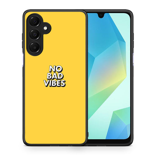 Θήκη Samsung Galaxy A16 4G / 5G Vibes Text από τη Smartfits με σχέδιο στο πίσω μέρος και μαύρο περίβλημα | Samsung Galaxy A16 4G / 5G Vibes Text case with colorful back and black bezels