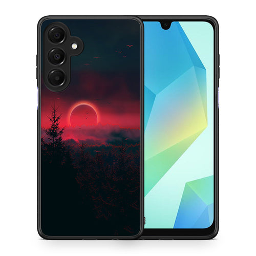 Θήκη Samsung Galaxy A16 4G / 5G Sunset Tropic από τη Smartfits με σχέδιο στο πίσω μέρος και μαύρο περίβλημα | Samsung Galaxy A16 4G / 5G Sunset Tropic case with colorful back and black bezels