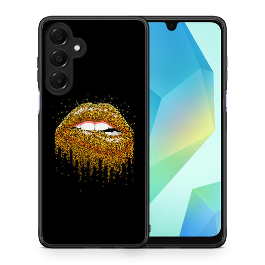 Θήκη Samsung Galaxy A16 4G / 5G Golden Valentine από τη Smartfits με σχέδιο στο πίσω μέρος και μαύρο περίβλημα | Samsung Galaxy A16 4G / 5G Golden Valentine case with colorful back and black bezels