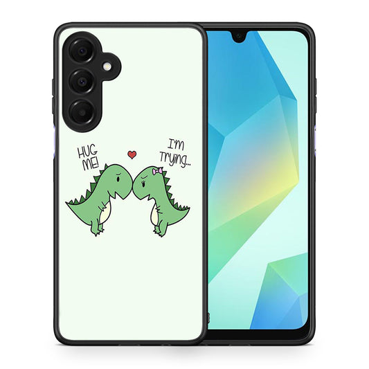 Θήκη Samsung Galaxy A16 4G / 5G Rex Valentine από τη Smartfits με σχέδιο στο πίσω μέρος και μαύρο περίβλημα | Samsung Galaxy A16 4G / 5G Rex Valentine case with colorful back and black bezels
