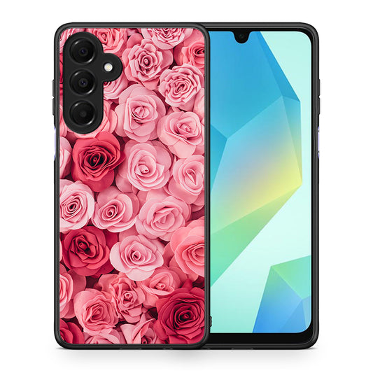 Θήκη Samsung Galaxy A16 4G / 5G RoseGarden Valentine από τη Smartfits με σχέδιο στο πίσω μέρος και μαύρο περίβλημα | Samsung Galaxy A16 4G / 5G RoseGarden Valentine case with colorful back and black bezels