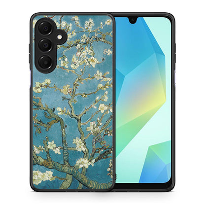 Θήκη Samsung Galaxy A16 4G / 5G White Blossoms από τη Smartfits με σχέδιο στο πίσω μέρος και μαύρο περίβλημα | Samsung Galaxy A16 4G / 5G White Blossoms case with colorful back and black bezels