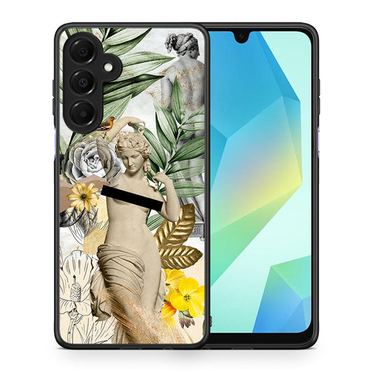 Θήκη Samsung Galaxy A16 4G / 5G Woman Statue από τη Smartfits με σχέδιο στο πίσω μέρος και μαύρο περίβλημα | Samsung Galaxy A16 4G / 5G Woman Statue case with colorful back and black bezels