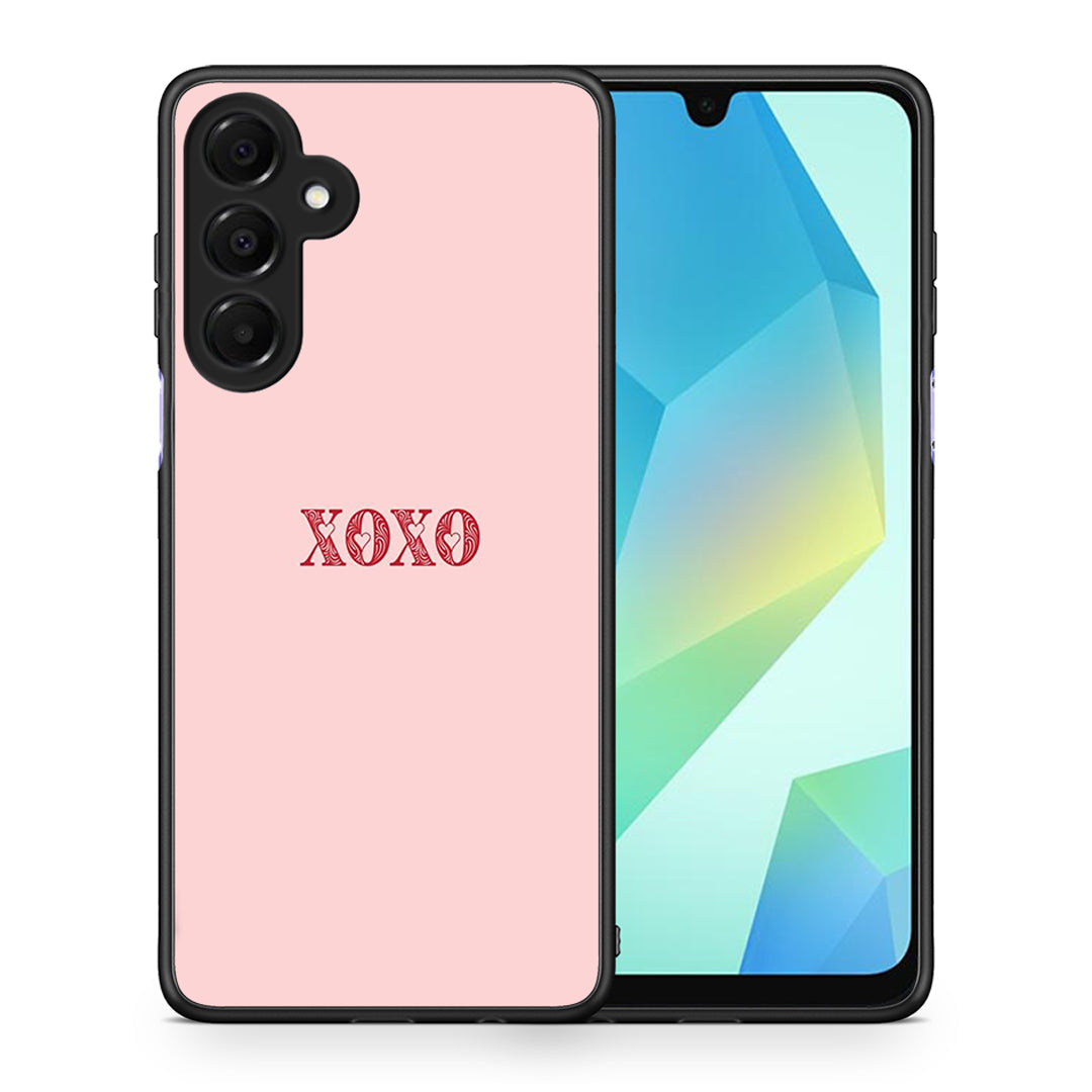 Θήκη Samsung Galaxy A16 4G / 5G XOXO Love από τη Smartfits με σχέδιο στο πίσω μέρος και μαύρο περίβλημα | Samsung Galaxy A16 4G / 5G XOXO Love case with colorful back and black bezels