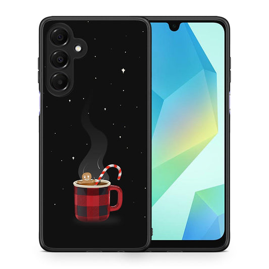 Θήκη Samsung Galaxy A16 4G / 5G Xmas Bathing από τη Smartfits με σχέδιο στο πίσω μέρος και μαύρο περίβλημα | Samsung Galaxy A16 4G / 5G Xmas Bathing case with colorful back and black bezels