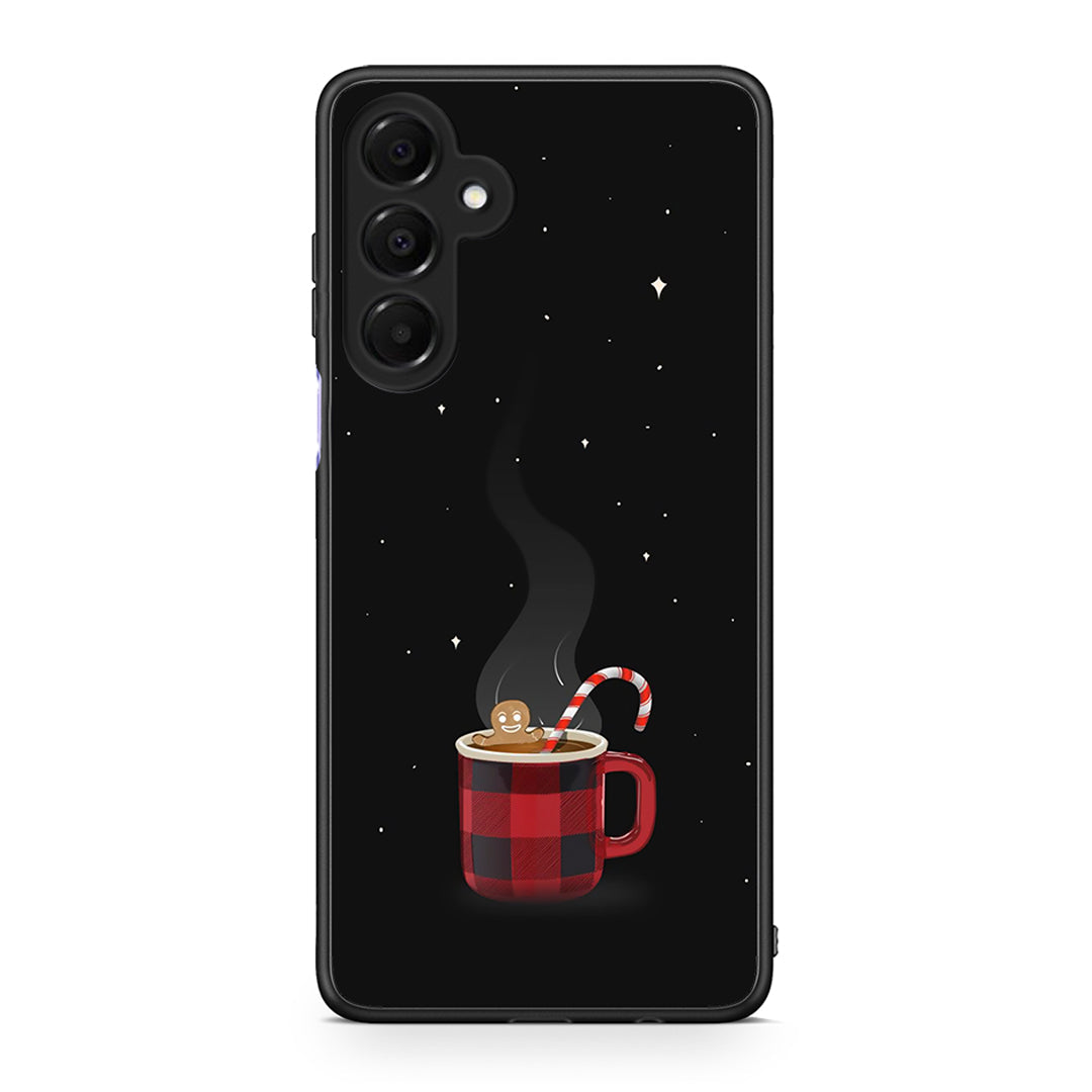 Samsung Galaxy A16 4G / 5G Xmas Bathing θήκη από τη Smartfits με σχέδιο στο πίσω μέρος και μαύρο περίβλημα | Smartphone case with colorful back and black bezels by Smartfits