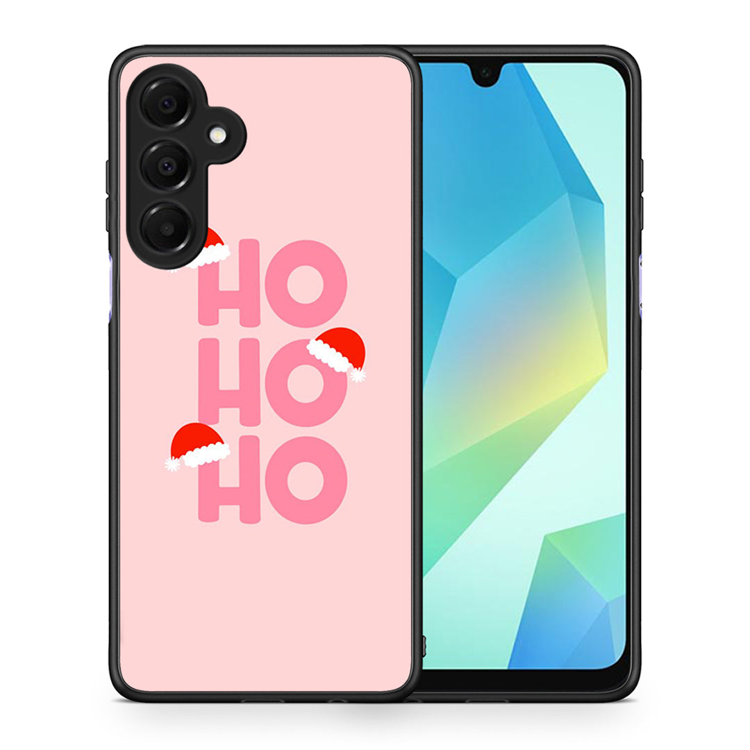 Θήκη Samsung Galaxy A16 4G / 5G Xmas Ho Ho Ho από τη Smartfits με σχέδιο στο πίσω μέρος και μαύρο περίβλημα | Samsung Galaxy A16 4G / 5G Xmas Ho Ho Ho case with colorful back and black bezels