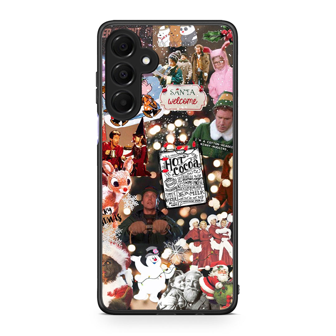 Samsung Galaxy A16 4G / 5G Xmas Movies θήκη από τη Smartfits με σχέδιο στο πίσω μέρος και μαύρο περίβλημα | Smartphone case with colorful back and black bezels by Smartfits