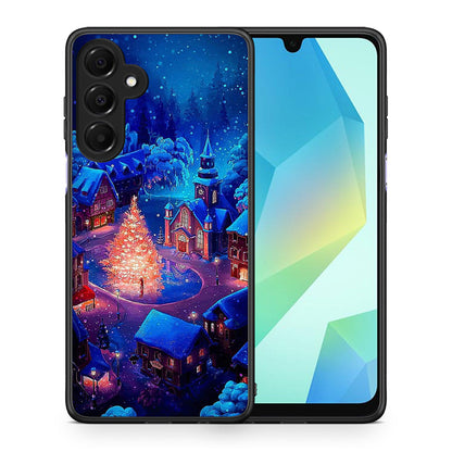 Θήκη Samsung Galaxy A16 4G / 5G Xmas Village από τη Smartfits με σχέδιο στο πίσω μέρος και μαύρο περίβλημα | Samsung Galaxy A16 4G / 5G Xmas Village case with colorful back and black bezels