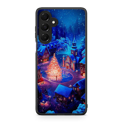 Samsung Galaxy A16 4G / 5G Xmas Village θήκη από τη Smartfits με σχέδιο στο πίσω μέρος και μαύρο περίβλημα | Smartphone case with colorful back and black bezels by Smartfits