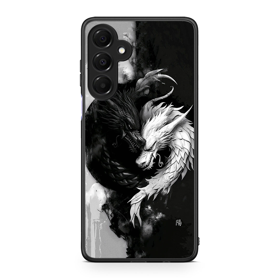 Samsung Galaxy A16 4G / 5G Yin Yang Θήκη από τη Smartfits με σχέδιο στο πίσω μέρος και μαύρο περίβλημα | Smartphone case with colorful back and black bezels by Smartfits
