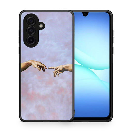 Θήκη Samsung Galaxy A17 4G Adam Hand από τη Smartfits με σχέδιο στο πίσω μέρος και μαύρο περίβλημα | Samsung Galaxy A17 4G Adam Hand case with colorful back and black bezels