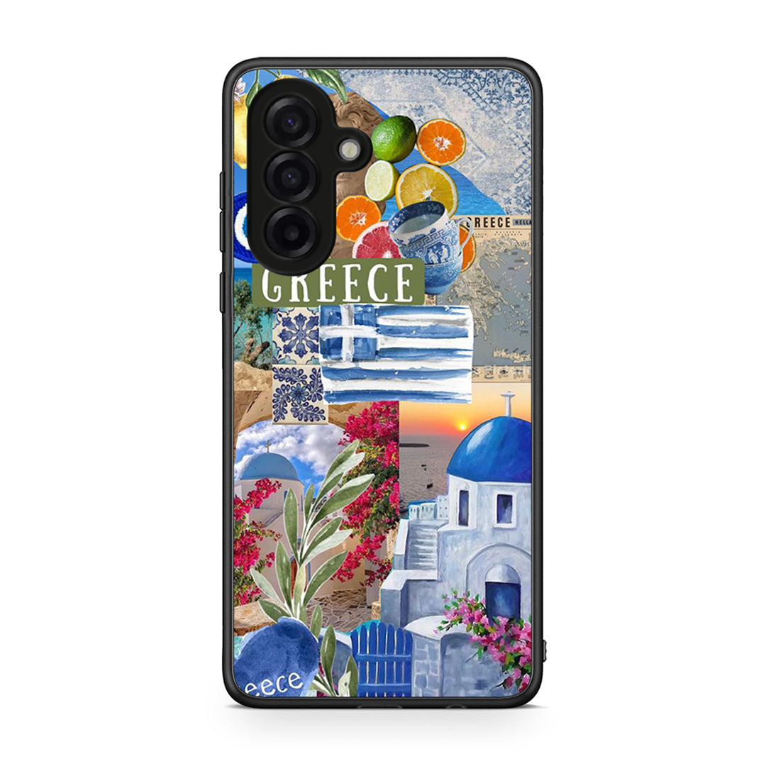 Samsung Galaxy A17 4G All Greek Θήκη από τη Smartfits με σχέδιο στο πίσω μέρος και μαύρο περίβλημα | Smartphone case with colorful back and black bezels by Smartfits
