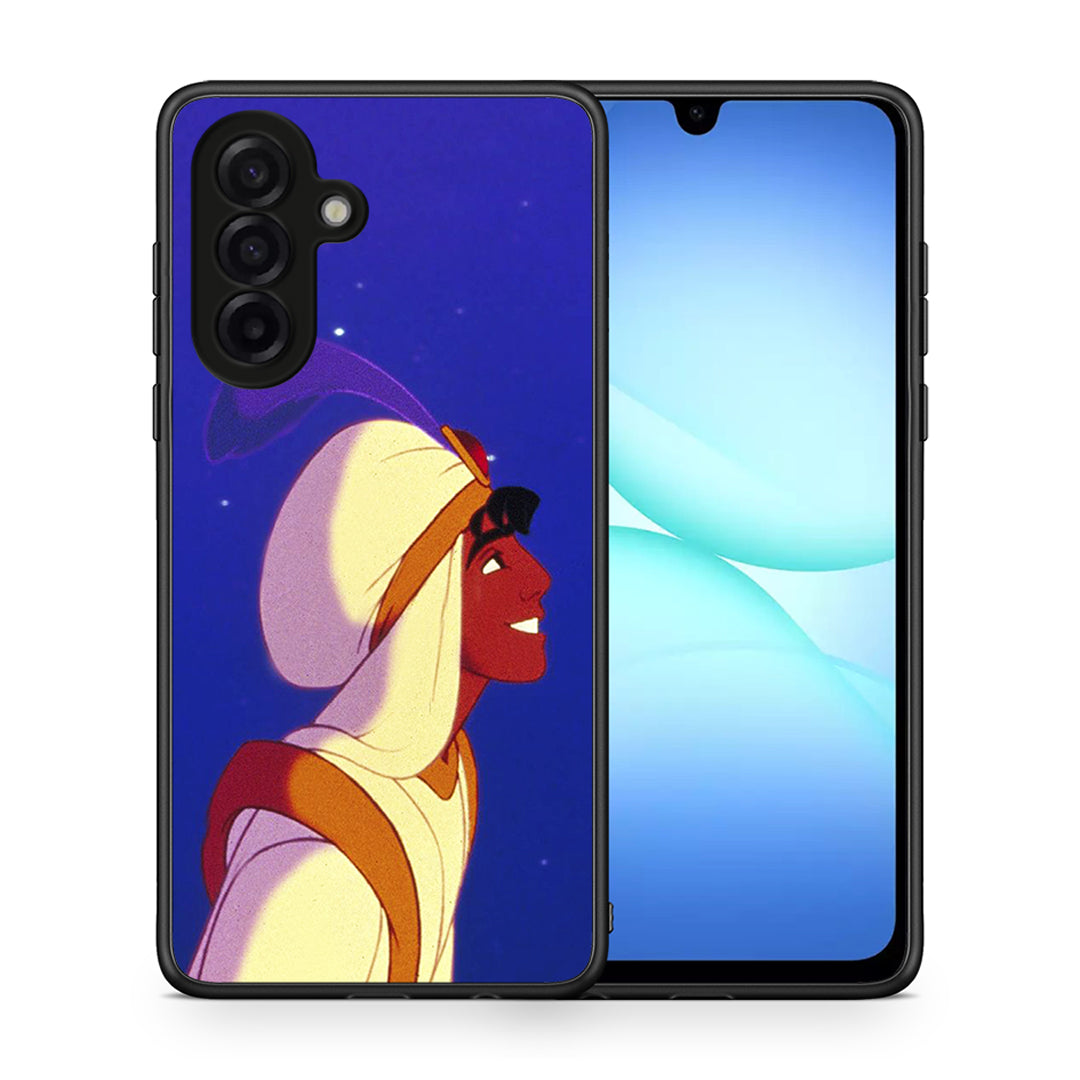 Θήκη Samsung Galaxy A17 4G Alladin And Jasmine Love 1 από τη Smartfits με σχέδιο στο πίσω μέρος και μαύρο περίβλημα | Samsung Galaxy A17 4G Alladin And Jasmine Love 1 case with colorful back and black bezels