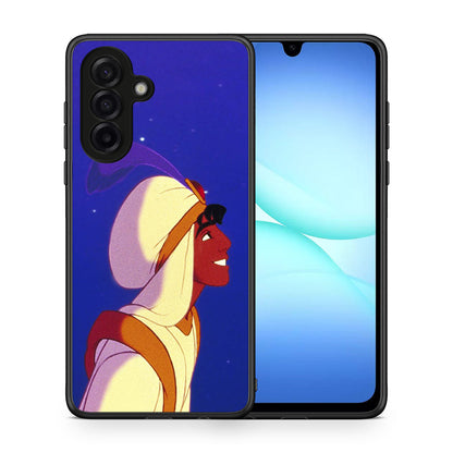 Θήκη Samsung Galaxy A17 4G Alladin And Jasmine Love 1 από τη Smartfits με σχέδιο στο πίσω μέρος και μαύρο περίβλημα | Samsung Galaxy A17 4G Alladin And Jasmine Love 1 case with colorful back and black bezels