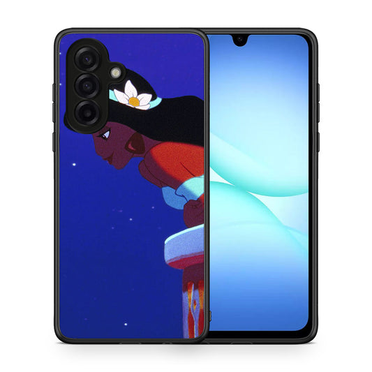 Θήκη Samsung Galaxy A17 4G Alladin And Jasmine Love 2 από τη Smartfits με σχέδιο στο πίσω μέρος και μαύρο περίβλημα | Samsung Galaxy A17 4G Alladin And Jasmine Love 2 case with colorful back and black bezels