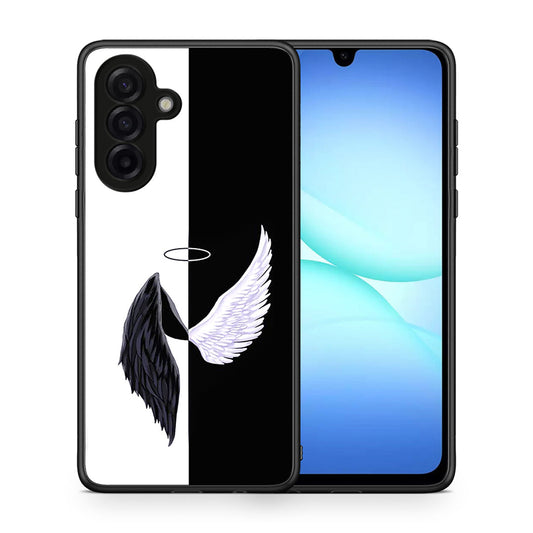 Θήκη Samsung Galaxy A17 4G Angels Demons από τη Smartfits με σχέδιο στο πίσω μέρος και μαύρο περίβλημα | Samsung Galaxy A17 4G Angels Demons case with colorful back and black bezels