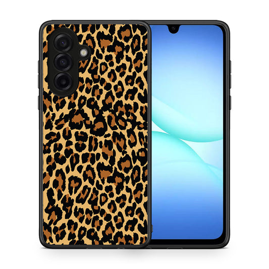 Θήκη Samsung Galaxy A17 4G Leopard Animal από τη Smartfits με σχέδιο στο πίσω μέρος και μαύρο περίβλημα | Samsung Galaxy A17 4G Leopard Animal case with colorful back and black bezels