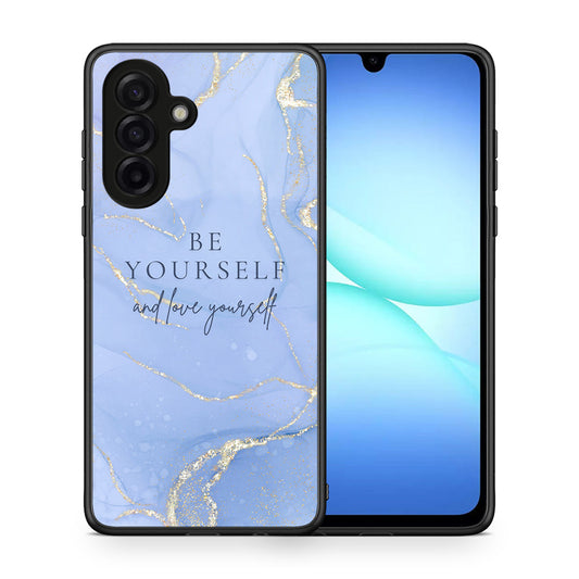Θήκη Samsung Galaxy A17 4G Be Yourself από τη Smartfits με σχέδιο στο πίσω μέρος και μαύρο περίβλημα | Samsung Galaxy A17 4G Be Yourself case with colorful back and black bezels