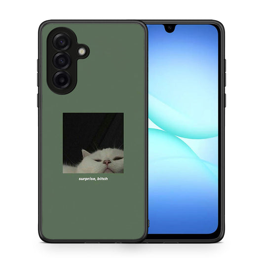 Θήκη Samsung Galaxy A17 4G Bitch Surprise από τη Smartfits με σχέδιο στο πίσω μέρος και μαύρο περίβλημα | Samsung Galaxy A17 4G Bitch Surprise case with colorful back and black bezels