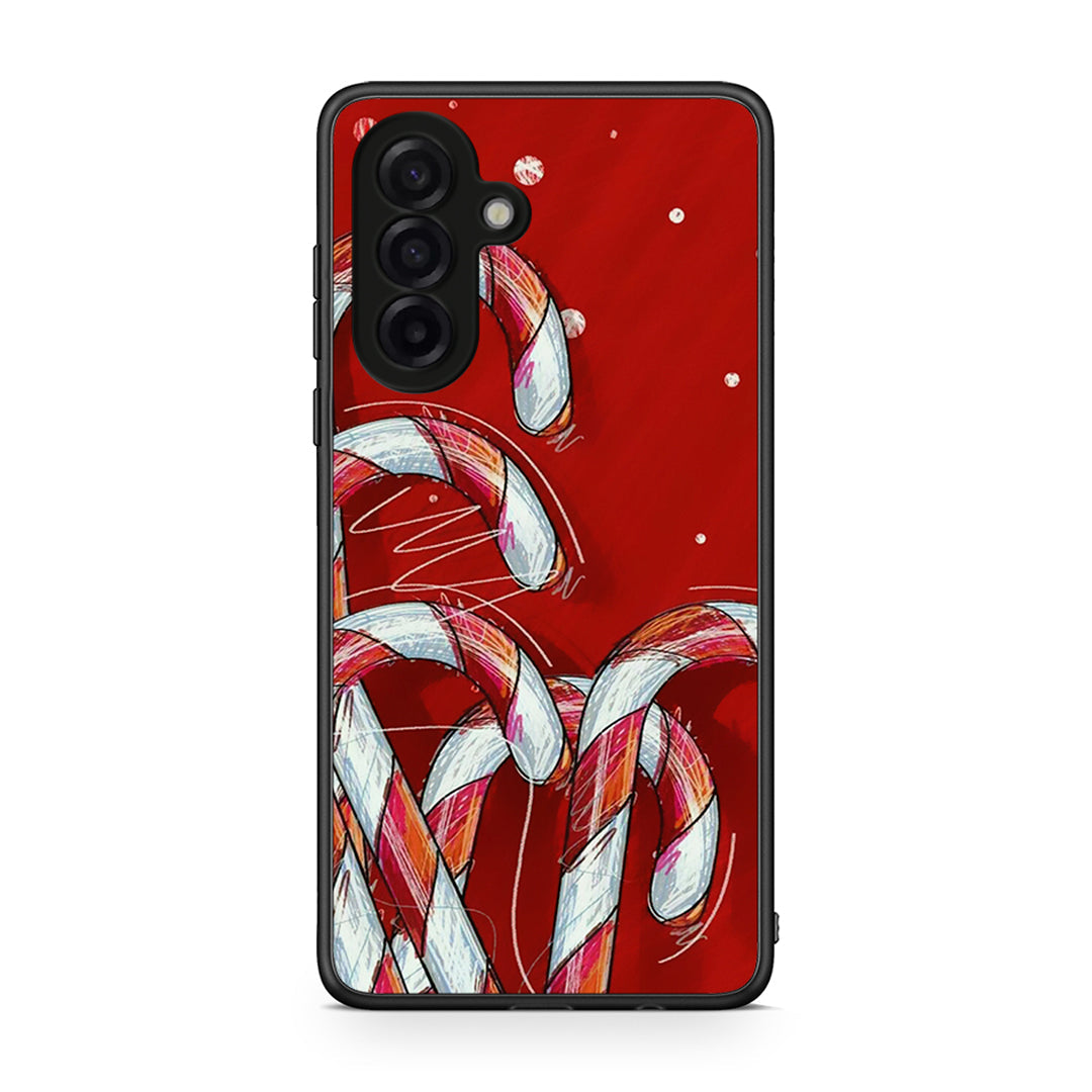 Samsung Galaxy A17 4G Candy Cane θήκη από τη Smartfits με σχέδιο στο πίσω μέρος και μαύρο περίβλημα | Smartphone case with colorful back and black bezels by Smartfits