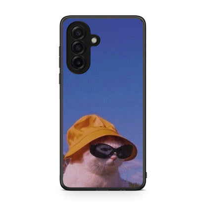 Samsung Galaxy A17 4G Cat Diva θήκη από τη Smartfits με σχέδιο στο πίσω μέρος και μαύρο περίβλημα | Smartphone case with colorful back and black bezels by Smartfits