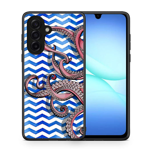 Θήκη Samsung Galaxy A17 4G Chevron Devilfish από τη Smartfits με σχέδιο στο πίσω μέρος και μαύρο περίβλημα | Samsung Galaxy A17 4G Chevron Devilfish case with colorful back and black bezels
