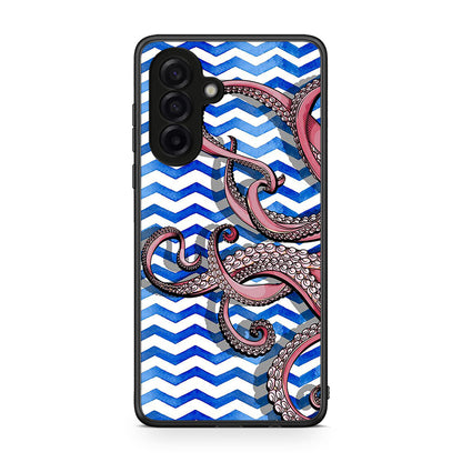 Samsung Galaxy A17 4G Chevron Devilfish θήκη από τη Smartfits με σχέδιο στο πίσω μέρος και μαύρο περίβλημα | Smartphone case with colorful back and black bezels by Smartfits