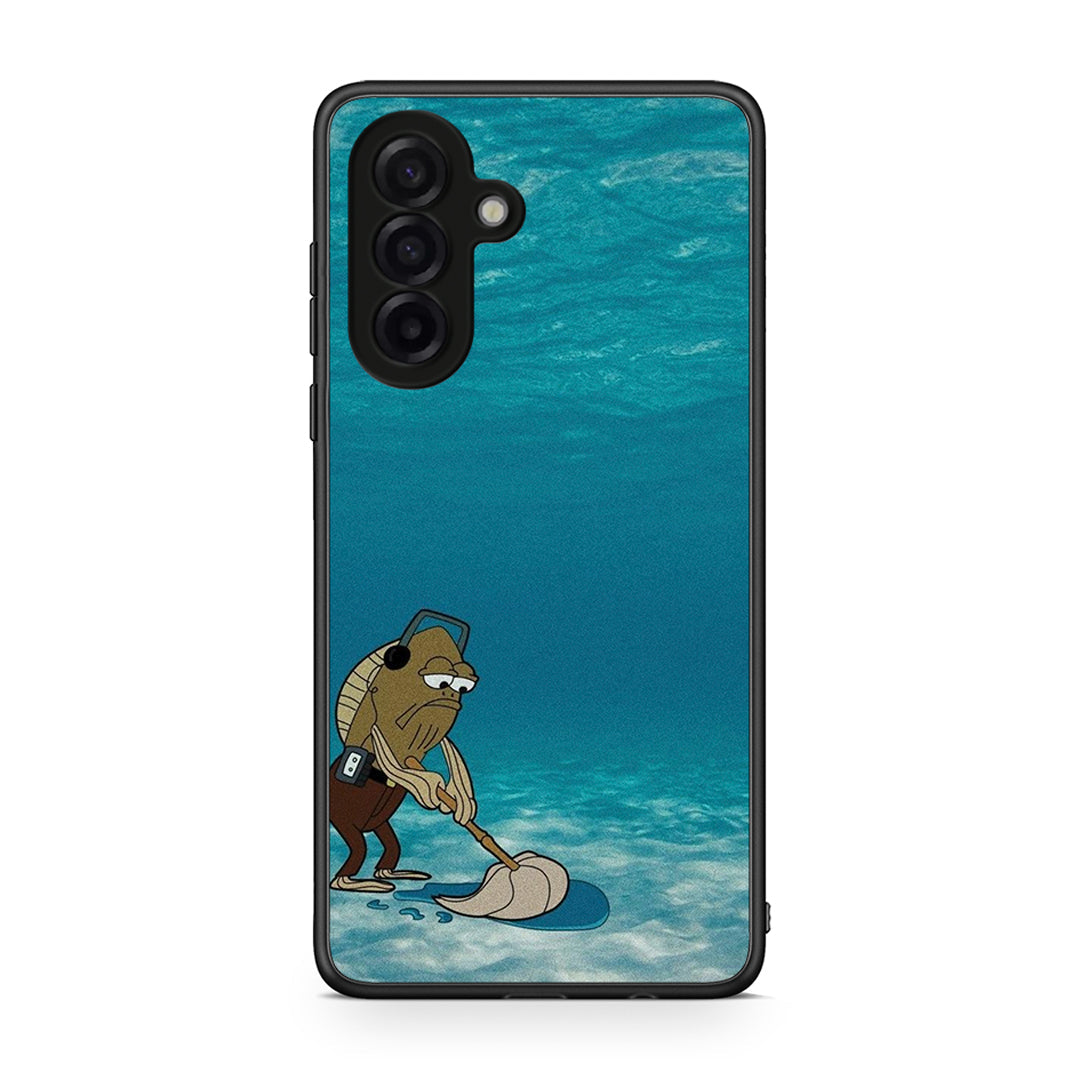 Samsung Galaxy A17 4G Clean The Ocean Θήκη από τη Smartfits με σχέδιο στο πίσω μέρος και μαύρο περίβλημα | Smartphone case with colorful back and black bezels by Smartfits