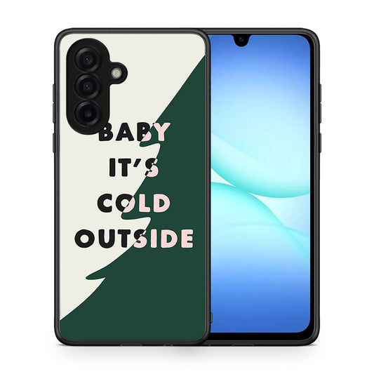 Θήκη Samsung Galaxy A17 4G Cold Outside από τη Smartfits με σχέδιο στο πίσω μέρος και μαύρο περίβλημα | Samsung Galaxy A17 4G Cold Outside case with colorful back and black bezels