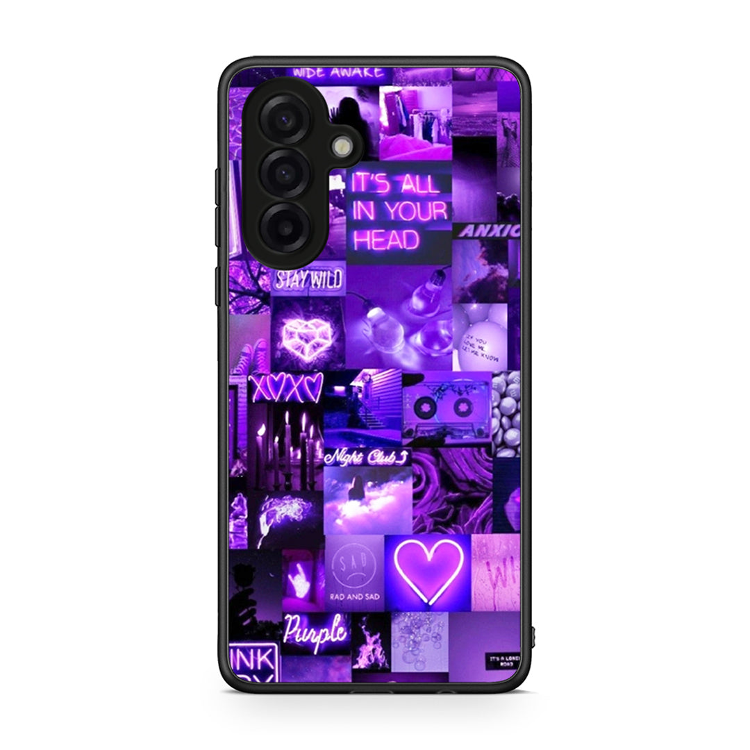 Samsung Galaxy A17 4G Collage Stay Wild Θήκη Αγίου Βαλεντίνου από τη Smartfits με σχέδιο στο πίσω μέρος και μαύρο περίβλημα | Smartphone case with colorful back and black bezels by Smartfits