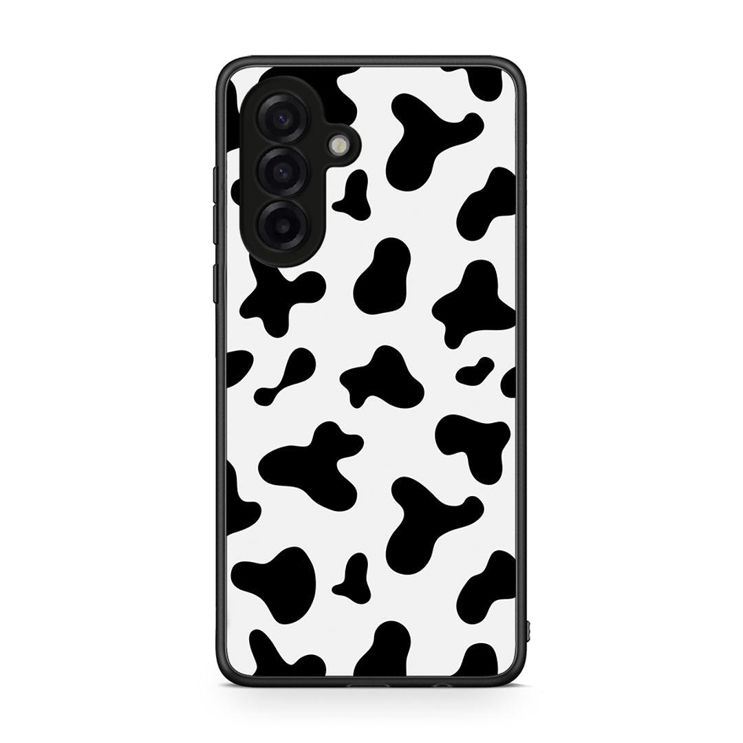 Samsung Galaxy A17 4G Cow Print θήκη από τη Smartfits με σχέδιο στο πίσω μέρος και μαύρο περίβλημα | Smartphone case with colorful back and black bezels by Smartfits
