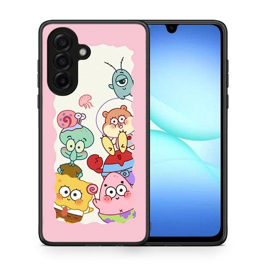 Θήκη Samsung Galaxy A17 4G Cute Companion από τη Smartfits με σχέδιο στο πίσω μέρος και μαύρο περίβλημα | Samsung Galaxy A17 4G Cute Companion case with colorful back and black bezels