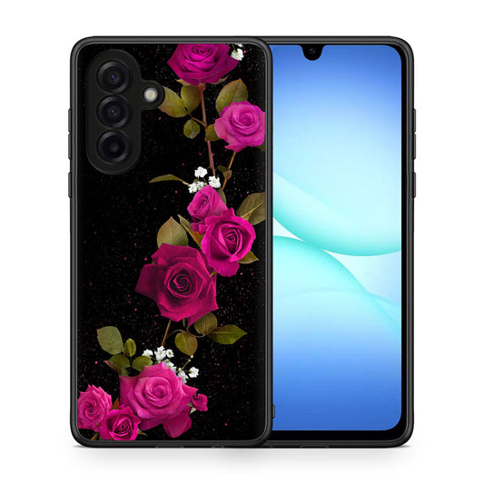 Θήκη Samsung Galaxy A17 4G Red Roses Flower από τη Smartfits με σχέδιο στο πίσω μέρος και μαύρο περίβλημα | Samsung Galaxy A17 4G Red Roses Flower case with colorful back and black bezels