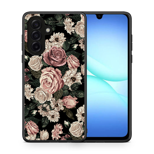 Θήκη Samsung Galaxy A17 4G Wild Roses Flower από τη Smartfits με σχέδιο στο πίσω μέρος και μαύρο περίβλημα | Samsung Galaxy A17 4G Wild Roses Flower case with colorful back and black bezels