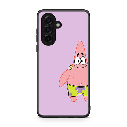 Samsung Galaxy A17 4G Friends Patrick θήκη από τη Smartfits με σχέδιο στο πίσω μέρος και μαύρο περίβλημα | Smartphone case with colorful back and black bezels by Smartfits