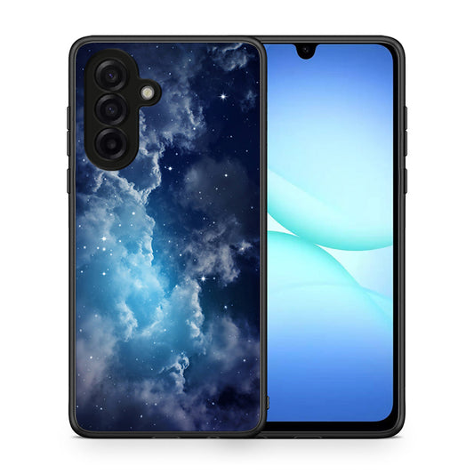 Θήκη Samsung Galaxy A17 4G Blue Sky Galaxy από τη Smartfits με σχέδιο στο πίσω μέρος και μαύρο περίβλημα | Samsung Galaxy A17 4G Blue Sky Galaxy case with colorful back and black bezels