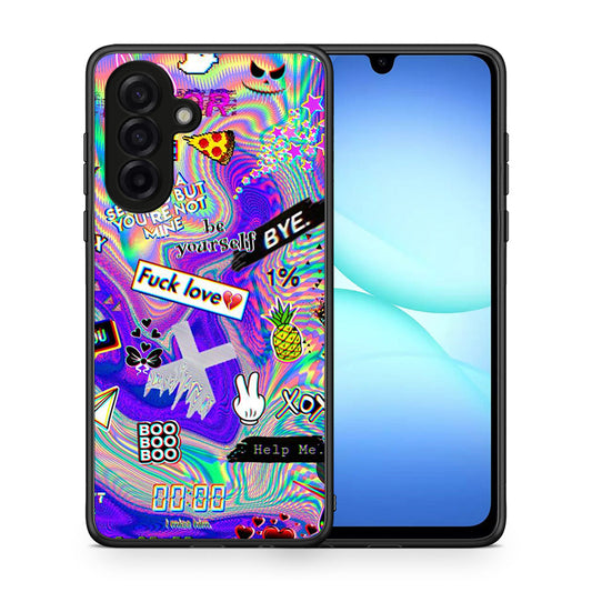 Θήκη Samsung Galaxy A17 4G Game Over από τη Smartfits με σχέδιο στο πίσω μέρος και μαύρο περίβλημα | Samsung Galaxy A17 4G Game Over case with colorful back and black bezels