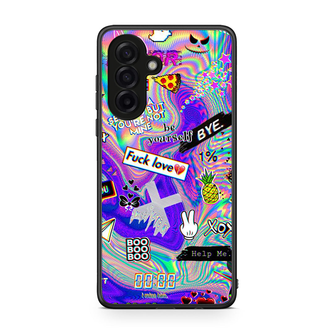 Samsung Galaxy A17 4G Game Over θήκη από τη Smartfits με σχέδιο στο πίσω μέρος και μαύρο περίβλημα | Smartphone case with colorful back and black bezels by Smartfits
