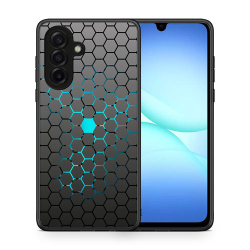 Θήκη Samsung Galaxy A17 4G Hexagonal Geometric από τη Smartfits με σχέδιο στο πίσω μέρος και μαύρο περίβλημα | Samsung Galaxy A17 4G Hexagonal Geometric case with colorful back and black bezels