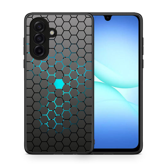 Θήκη Samsung Galaxy A17 4G Hexagonal Geometric από τη Smartfits με σχέδιο στο πίσω μέρος και μαύρο περίβλημα | Samsung Galaxy A17 4G Hexagonal Geometric case with colorful back and black bezels