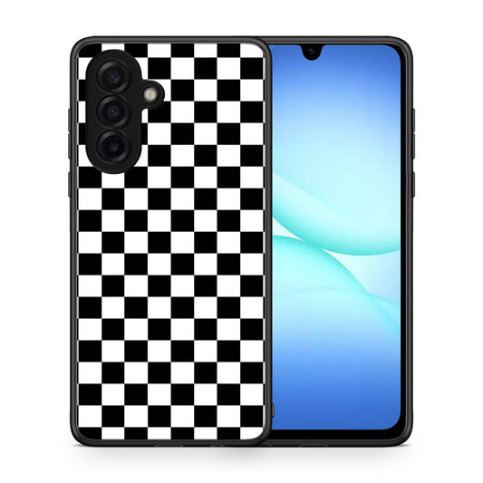Θήκη Samsung Galaxy A17 4G Squares Geometric από τη Smartfits με σχέδιο στο πίσω μέρος και μαύρο περίβλημα | Samsung Galaxy A17 4G Squares Geometric case with colorful back and black bezels