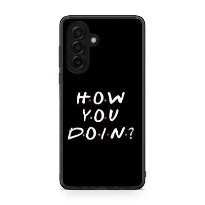 Samsung Galaxy A17 4G How You Doin θήκη από τη Smartfits με σχέδιο στο πίσω μέρος και μαύρο περίβλημα | Smartphone case with colorful back and black bezels by Smartfits