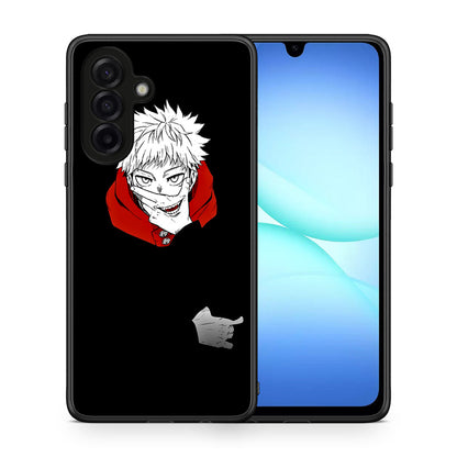 Θήκη Samsung Galaxy A17 4G Itadori Anime από τη Smartfits με σχέδιο στο πίσω μέρος και μαύρο περίβλημα | Samsung Galaxy A17 4G Itadori Anime case with colorful back and black bezels