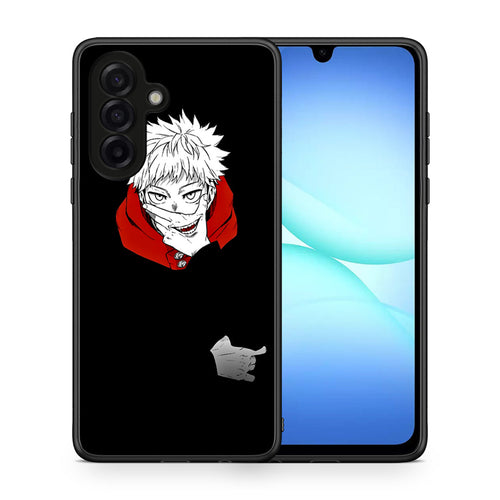 Θήκη Samsung Galaxy A17 4G Itadori Anime από τη Smartfits με σχέδιο στο πίσω μέρος και μαύρο περίβλημα | Samsung Galaxy A17 4G Itadori Anime case with colorful back and black bezels