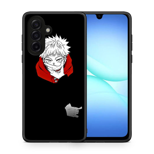 Θήκη Samsung Galaxy A17 4G Itadori Anime από τη Smartfits με σχέδιο στο πίσω μέρος και μαύρο περίβλημα | Samsung Galaxy A17 4G Itadori Anime case with colorful back and black bezels