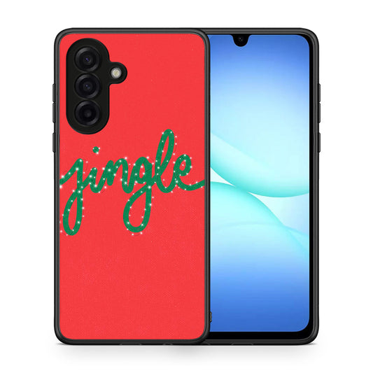 Θήκη Samsung Galaxy A17 4G Jingle Xmas από τη Smartfits με σχέδιο στο πίσω μέρος και μαύρο περίβλημα | Samsung Galaxy A17 4G Jingle Xmas case with colorful back and black bezels