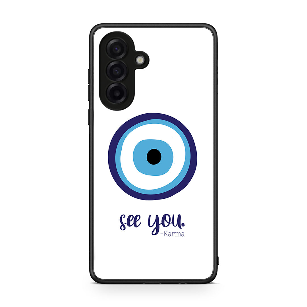 Samsung Galaxy A17 4G Karma Says θήκη από τη Smartfits με σχέδιο στο πίσω μέρος και μαύρο περίβλημα | Smartphone case with colorful back and black bezels by Smartfits